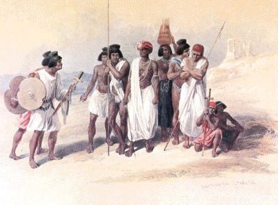 Художник - Девід Робертс - Ваді Кардассі, Нубія.