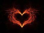 a heart on fire